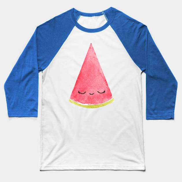 Cute watermelon slice Baseball T-Shirt by shoko